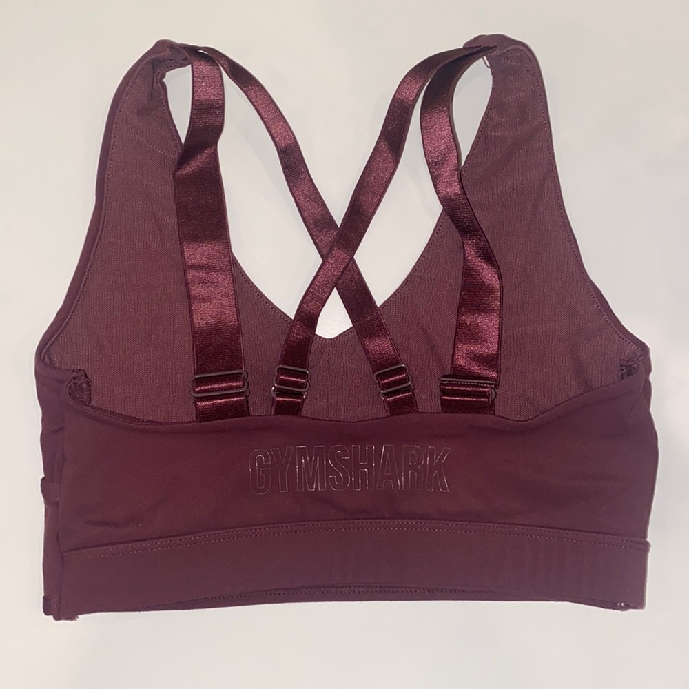 Gymshark Sports Bra in Bordeaux